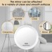 Auxmir 10x Magnifying Mirror, Make Up Mirror with 10x Magnification, Bathroom Makeup Mirror 15 cm Round with 3 Suction Cups for Home, Bathroom and Travel