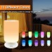 Auxmir Bedside Lamp Touch Dimmable Atmosphere LED Table Lamp with Warm White Light, 11 Colors and Color Changing, Touch Sensitive Night Light for Bedroom Living Room and Office