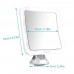 Auxmir 10X Magnifying LED Lighted Makeup Mirror with Suction Base, 360° Swivel, Cordless Vanity Mirror for Home and Travel, Battery Included