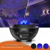 Auxmir LED Sternenhimmel Projektor mit Fernbedienung/Bluetooth, Projektionslampe Sternenlicht und Wasserwellen 360°Drehen 3 Helligkeitsstufen, Nachtlichter für Party und Geburtstag Schwarz